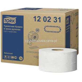 Tork Mini Jumbo T2 papier toaletowy 170m Biały-20287