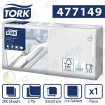 Tork biała serwetka lunchowa 33x33 200szt