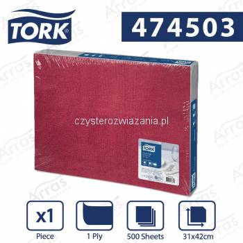 Tork bordowa podkładka papierowa 31 x 42 500szt