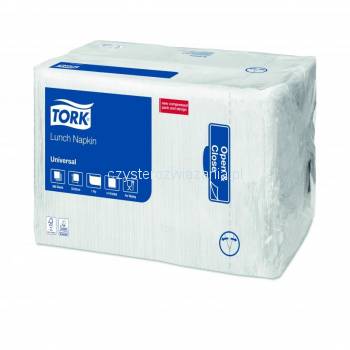 Tork biała serwetka lunchowa, składane w 1/4-23246