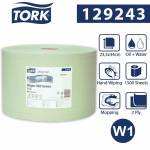 Tork W1 Czyściwo papierowe w roli 510m/23,5cm 2-warstwowe Zielone Advanced