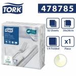 Tork Textured biała serwetka obiadowa 38x39 50szt