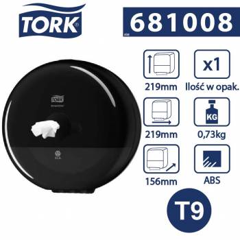 Tork SmartOne Mini T9 dozownik papieru toal.Czarny-24750