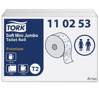 Tork Mini Jumbo T2 papier toaletowy miękki 170m-24981