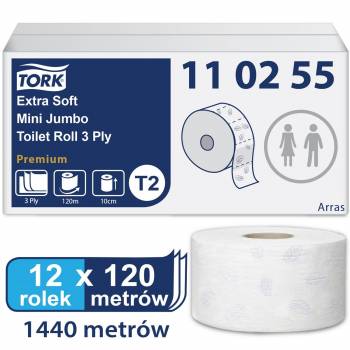 Tork Mini Jumbo T2 papier toale.extra miękki 120m 