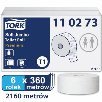 Tork Jumbo T1 papier miękki  toaletowy 360 m Biały