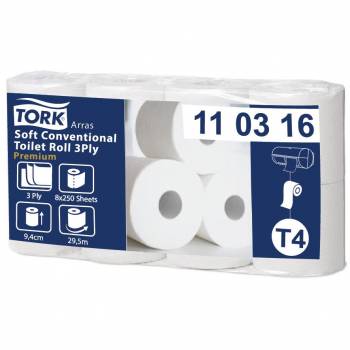 Tork T4 papier toalet. w rolce konw. 29,50m 3w-24987