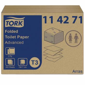 Tork Folded T3 papier toaletowy w składce 11x19-25000