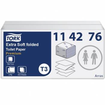 Tork Folded T3 papier toaletowy extr miękk w skł.-25004