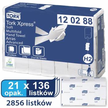 Tork Xpress® H2 ręcznik miękki- 4 panelowy