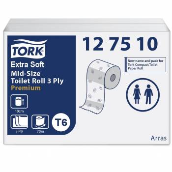 Tork Mid-size T6 papier toalet. ekstra miękki  3-w-25066