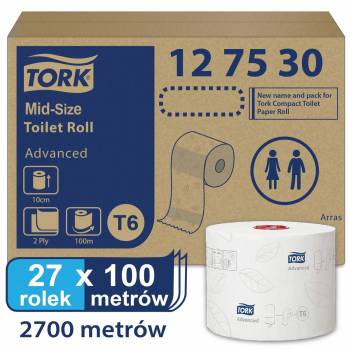 Tork Mid-size T6 papier toalet. Advanced 2w