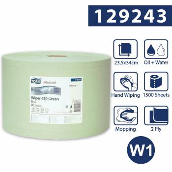Tork czyściwo papierowe 2w 510m 23,5cm Zielony W1-25089