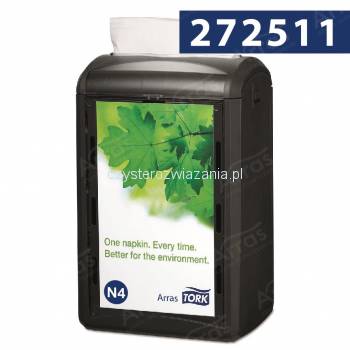 Tork Xpressnap® N4 dozownik serw. w składce Czarny-25223