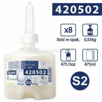 Tork S2 mydło w płynie delikatne kremowy 475 ml