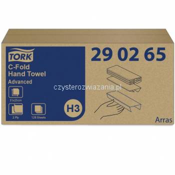 Tork H3 ręcznik biały C-fold (w składce C)-25274