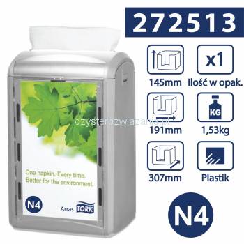 Tork Xpressnap® N4 dozownik serw w składce Szary-25227