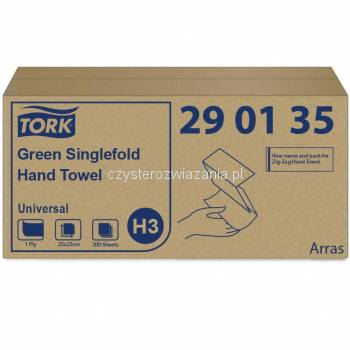 Tork Singlefold H3 ręcznik zielony Ekon.składce ZZ-25260