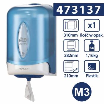 Tork Reflex™ Mini M3 doz. ręczników Biało-niebiesk-25361