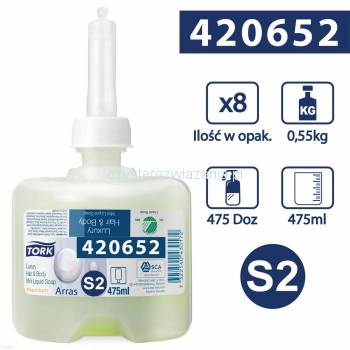 Tork S2 mydło w płynie luksu do wł. i ciała zielo-25303