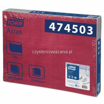 Tork bordowa podkładka papierowa 31 x 42 500szt-25392