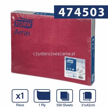 Tork bordowa podkładka papierowa 31 x 42 500szt-25393