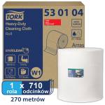 Tork W1 Czyściwo włókninowe w roli wielozadaniowe 270m/42,8cm 1-warstwowe Białe Premium