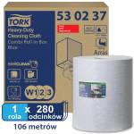 Tork W1/2/3 Czyściwo włókninowe w roli włókninowe 106m/32cm 1-warstwowe Niebieskie Premium