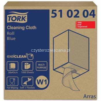 Tork czyściwo włókninowe 1w 380m 42,8cm Blue W1-25500