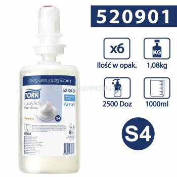 Tork S4 mydło w pianie luksusowe Bezbarwny