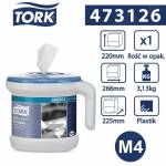 Tork Reflex™ M4 Dozownik ręczników centralnie dozowanych przenośny Biało-niebieski Performance Line